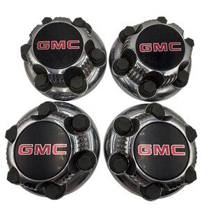 OEM GMC Wheel Center Caps Set of 4 6 Lug Painted 9596661